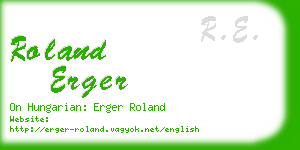 roland erger business card